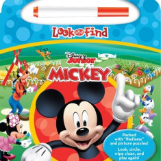 Disney - Mickey Mouse Clubhouse - Write-And-Erase Look and Find Wipe Clean Board [With Marker]