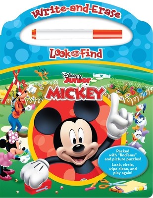 Disney - Mickey Mouse Clubhouse - Write-And-Erase Look and Find Wipe Clean Board [With Marker] foto