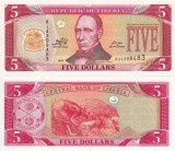 Liberia 5 Dollars 2011 UNC Bancnota Straina Africa - Necirculata