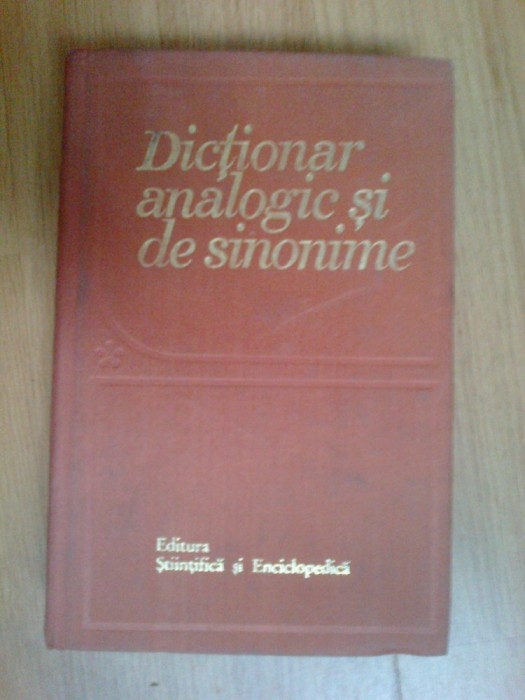 z2 DICTIONAR ANALOGIC SI DE SINONIME - M.BUCA