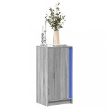 VidaXL Dulap cu LED, gri sonoma, 42,5x34x85 cm, lemn prelucrat