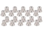 Cumpara ieftin Capac piulita roata dimensiune 32 (set 20 buc) (otel inoxidabil lustruit)