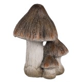 Cumpara ieftin Ciupercute decorative ceramica alba maro 10x8x13 cm