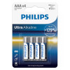 Baterii ULTRA alkaline AAA LR3 blister 4buc PHILIPS