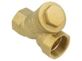 Filtru oblic alamă IBO 1 1/4, 5/4 cu plasă KAT00384, temperatură 15-120&deg;C
