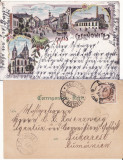 Cernauti , Bucovina - litografie 1898, Circulata, Printata