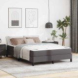 Cumpara ieftin Cadru de pat cu saltea Gri 140 x 190 cm tesatura