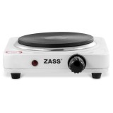 Cumpara ieftin Plita electrica Zass, 1000 W, 155 mm, 1 ochi, 400 C, disc fonta, indicator luminos, Alb