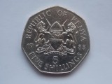 5 SHILLINGS 1985 KENYA