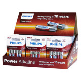 Cumpara ieftin Pachet baterii alcaline Philips cu stand carton