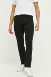 Abercrombie &amp; Fitch jeansi barbati, culoarea negru