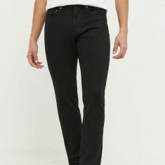 Abercrombie & Fitch jeansi barbati, culoarea negru