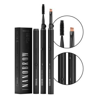 Pensule pentru sprancene Nanobrow Styling Brush - Comfort maxim la utilizare foto