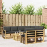 vidaXL Set de canapele de exterior 8 pcs Alb și antracit 3392087
