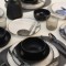 Keramika Set de vesela - Keraart Shadowy - 24 bucăți - 6 persoane - Stoneware