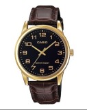 Cumpara ieftin Ceas B?rb?tesc Casio MTP-V001GL-1BUDF &ndash; Stil Retro cu Carcas? Aurie ?i Curea Piele Maro