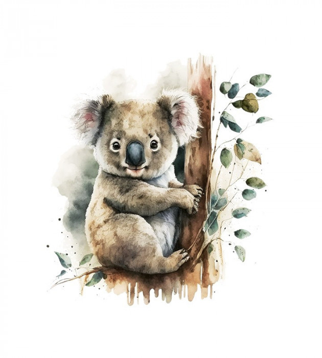 Sticker decorativ Koala, Maro, 61 cm, 3824ST