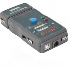 TESTER CABLU RETEA GEMBIRD pt. cablu UTP STP si USB baterie 9V neinclusa &amp;amp;quot;NCT-2&amp;amp;quot; foto