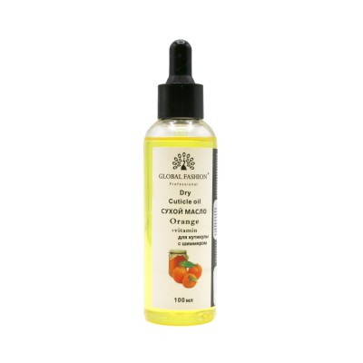 Ulei de cuticule cu pipetă, aromă de portocală, Global Fashion, 100 ml foto