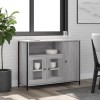 VidaXL Servantă, gri sonoma, 100x35x75 cm, lemn compozit 835512