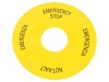 Siemens Inel Avertizare Plat 3SU1.5 SIRIUS ACT, Diametru Montaj 22mm, Diametru 75mm, Marcaj EMERGENCY STOP