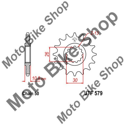 MBS Pinion fata 530 Z17, Cod Produs: JTF57917 foto