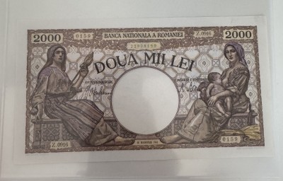 2000 lei 1941 UNC foto
