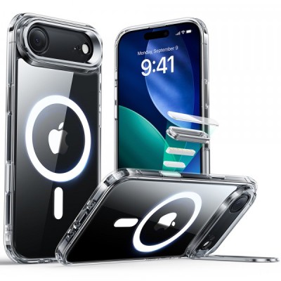 Husa MagSafe pentru Apple iPhone 17 Air, ESR, Classic Hybrid Kickstand, Transparenta foto