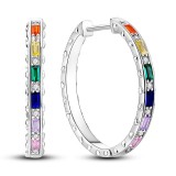 Cumpara ieftin Cercei argint 925, JW583, model cerc, placati cu rodiu