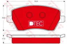 Set placute frana,frana disc DACIA DUSTER (2010 - 2016) TRW GDB3332DTE