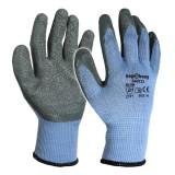 Manusi de lucru cauciucate Top Strong gri, cu latex si spate respirabil