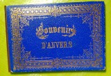 G47-I-Album SOUVENIR-Amintire ANVERS-15 litografii epoca anii 1900.