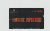 bnk card Cartele telefonice - Belgia - Belgacom - film - Mission Impossible 1: logo - 608B