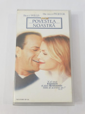 Caseta video VHS originala film tradus Ro - Povestea Noastra foto