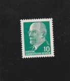 Germania DDR 1961-Walter Ernst Paul Ulbricht,dant.,MNH,Mi.846, Nestampilat