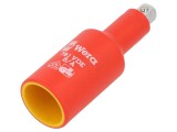 Adaptor tubulară 1/4" 3/8" izolate 66mm WERA