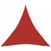 VidaXL P&acirc;nză parasolar, roșu, 5x6x6 m, HDPE, 160 g/m&sup2;