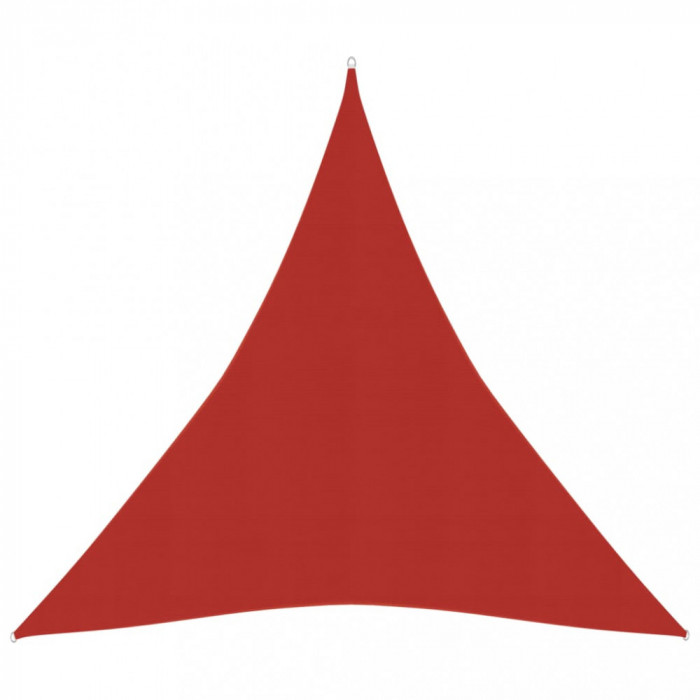 vidaXL P&acirc;nză parasolar, roșu, 5x6x6 m, HDPE, 160 g/m&sup2;