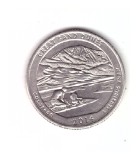 Moneda SUA 25 centi/quarter dollar 2014 D Colorado Great Sand Dunes, stare buna, America de Nord, Cupru-Nichel