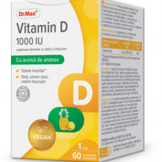 Dr. Max Vitamin D 1000 IU​, 60 comprimate masticabile