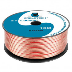 Cablu Difuzor Cabletech CCA Transparent Rola 10 m 2x1.00 mm2