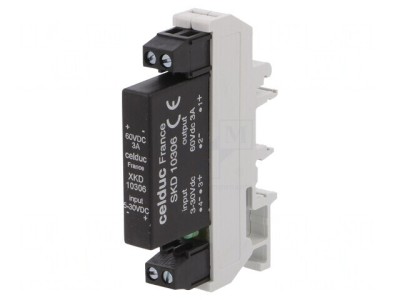 Releu Semiconductor 5-30VDC 1A 2-60VDC pentru Șină DIN foto