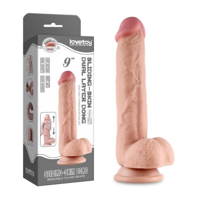 Dildo Ultra Realistic Sliding Skin Dual Layer Dong 9 [ 25cm ] foto