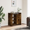Dulap Gossi Stejar Fumuriu 73.5x35x75 cm | Bufet Living Lemn Prelucrat Multifunctional | Organizator Depozitare Universal