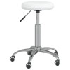 VidaXL Taburet de masaj, alb, piele ecologică 3085692