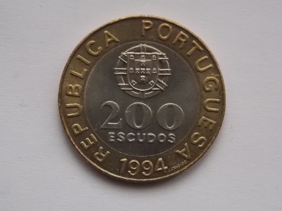 200 ESCUDOS 1994 COMEMORATIVA (Lisbon-European Cultural Capital) foto