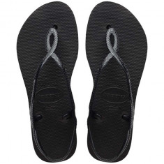 Havaianas sandale LUNA FLATFORM femei, culoarea albastru marin, 4148600.0090