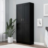 VidaXL Bibliotecă, negru, 82,5 x 30,5 x 185,5 cm, PAL