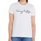 Tricou cu maneca scurta pentru femei Tommy Hilfiger WW0WW24967, alb, 3XL - OUTLET