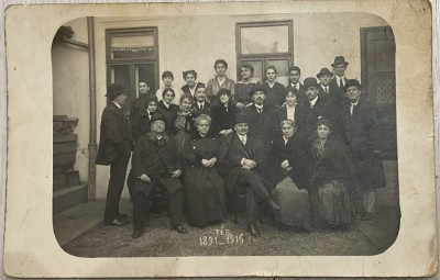 1916 Foto veche fam Mircea OTTULESCU București inginer inspector general CFR foto